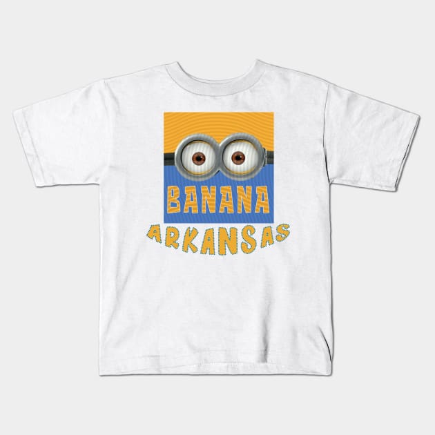 DESPICABLE MINION AMERICA ARKANSAS Kids T-Shirt by LuckYA